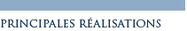 Principales R�alisations